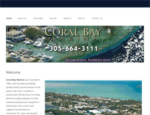 Tablet Screenshot of coral-bay-marina.com